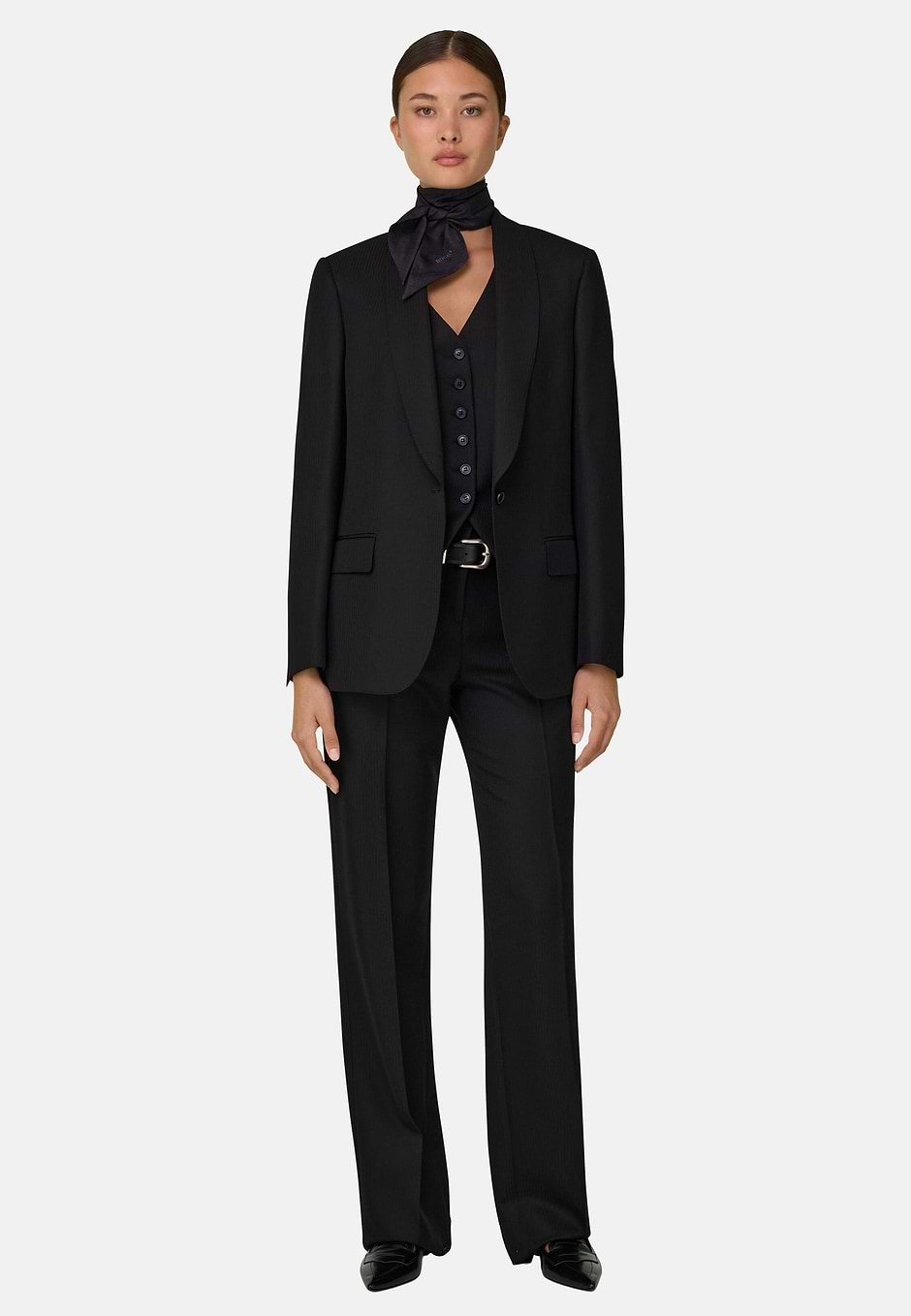 Single-Breasted Wool Viscose Suit, , hi-res