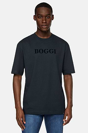T-shirt en jersey de coton, bleu marine, hi-res