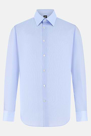 Hemd aus Baumwoll-Twill Regular Fit, Hellblau, thumb, 6