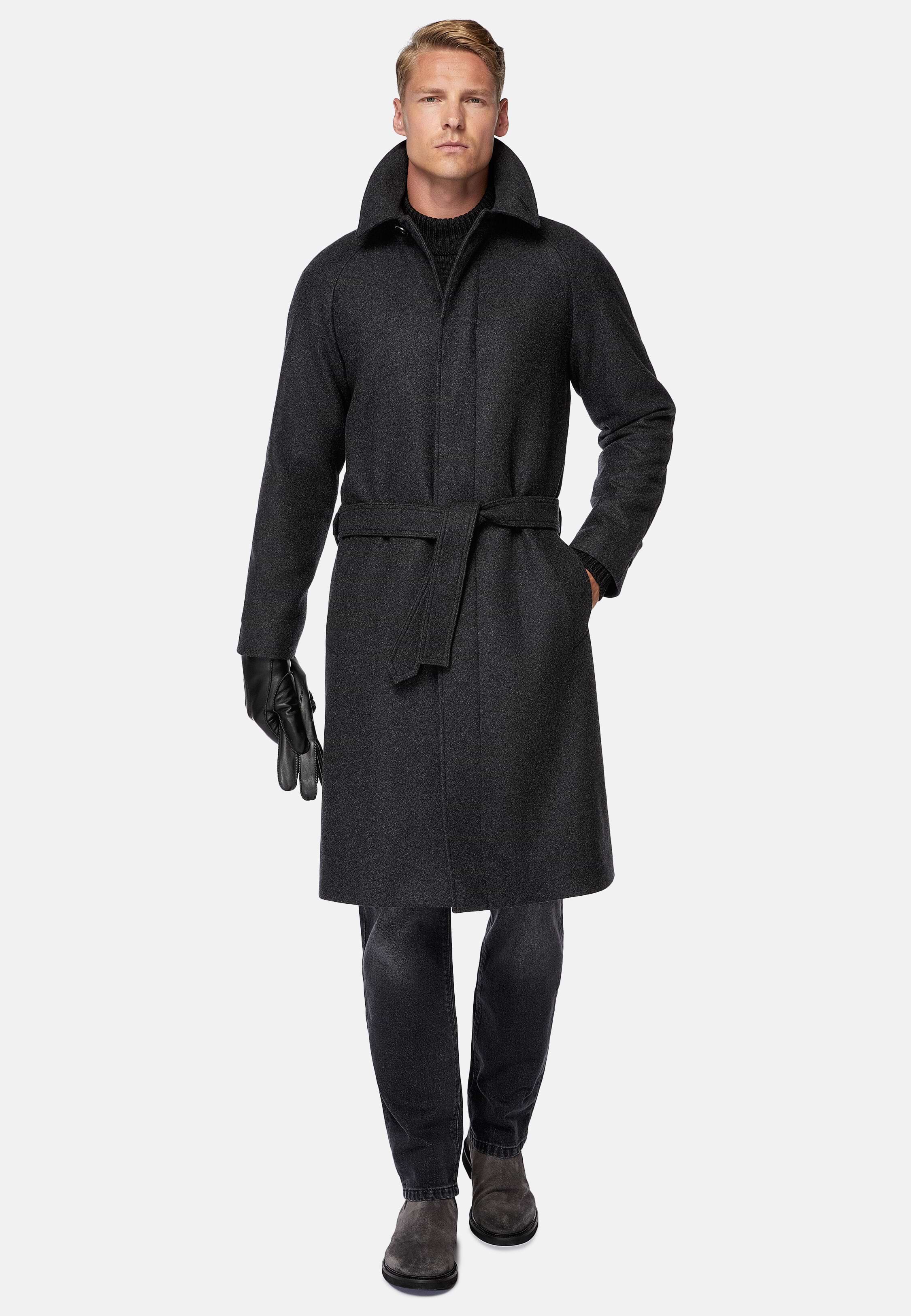 Winter Gray long wool coat 3195