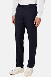 Hose Aus Leinen B Aria, Navy blau, hi-res
