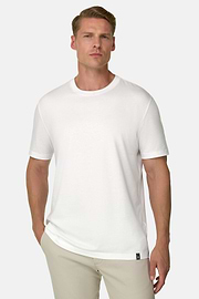 T-Shirt in Cotton Tencel, White, thumb, 1