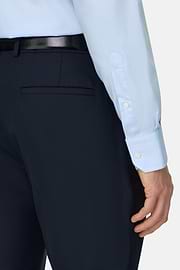 Camicia In Cotone Regular Fit, Azzurro, thumb, 4