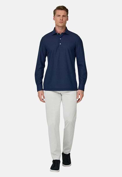 Hose Aus Baumwoll-Tencel-Stretch, Eis, hi-res