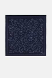 Bandana aus Seide mit Cashmere-Muster, Navy blau, thumb, 1