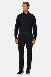 Ls Pima Cotton Polo, Black, thumb, 2