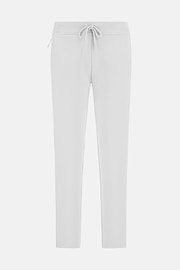 Pantaloni In Light Scuba Misto Cotone, Ghiaccio, hi-res