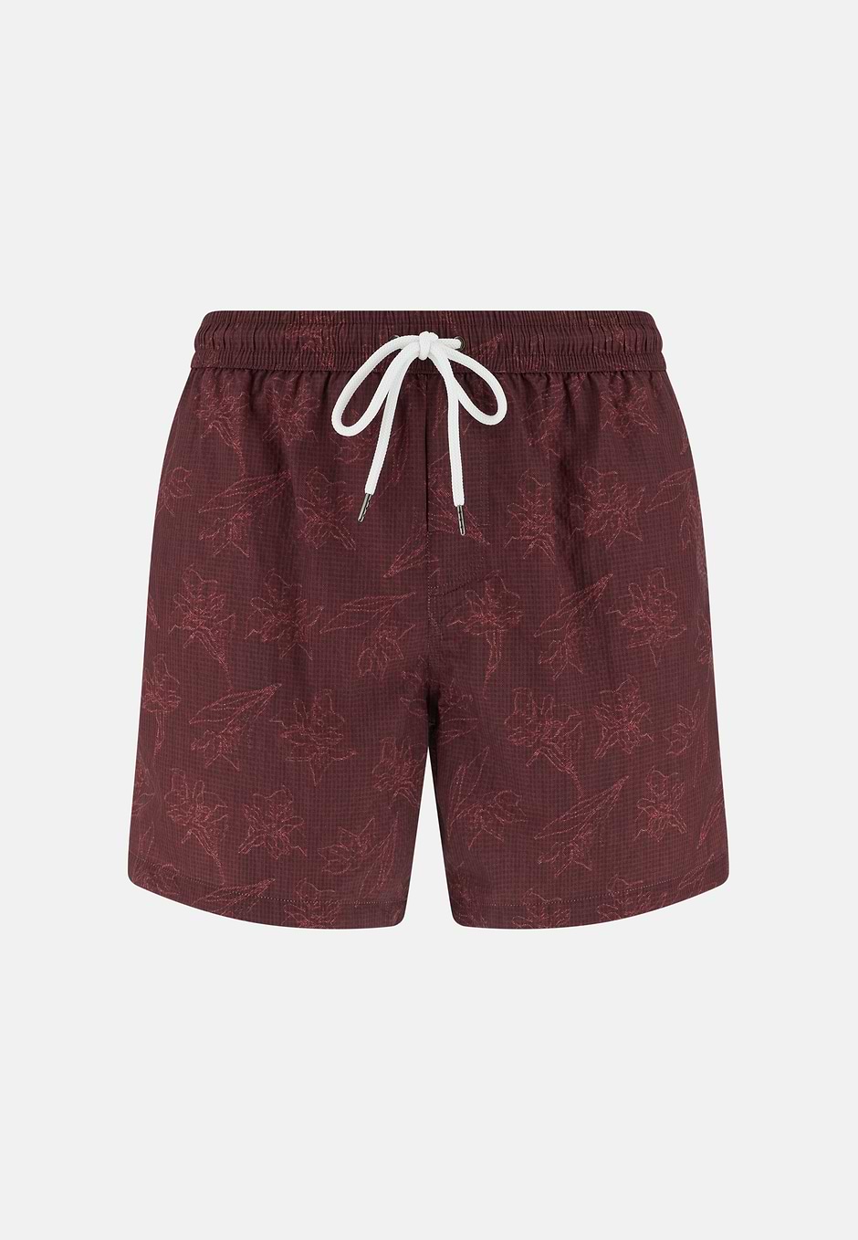 Bañador Estampado Floral, Burgundy, hi-res