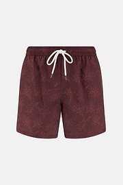 Floral Print Swimsuit, Burgundy, thumb, 4