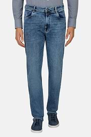 Niebieskie jeansy ze stretchem, Medium Blue, thumb, 1