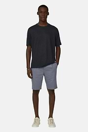 T-Shirt Aus Stretch-Leinen-Jersey, Navy blau, thumb, 2