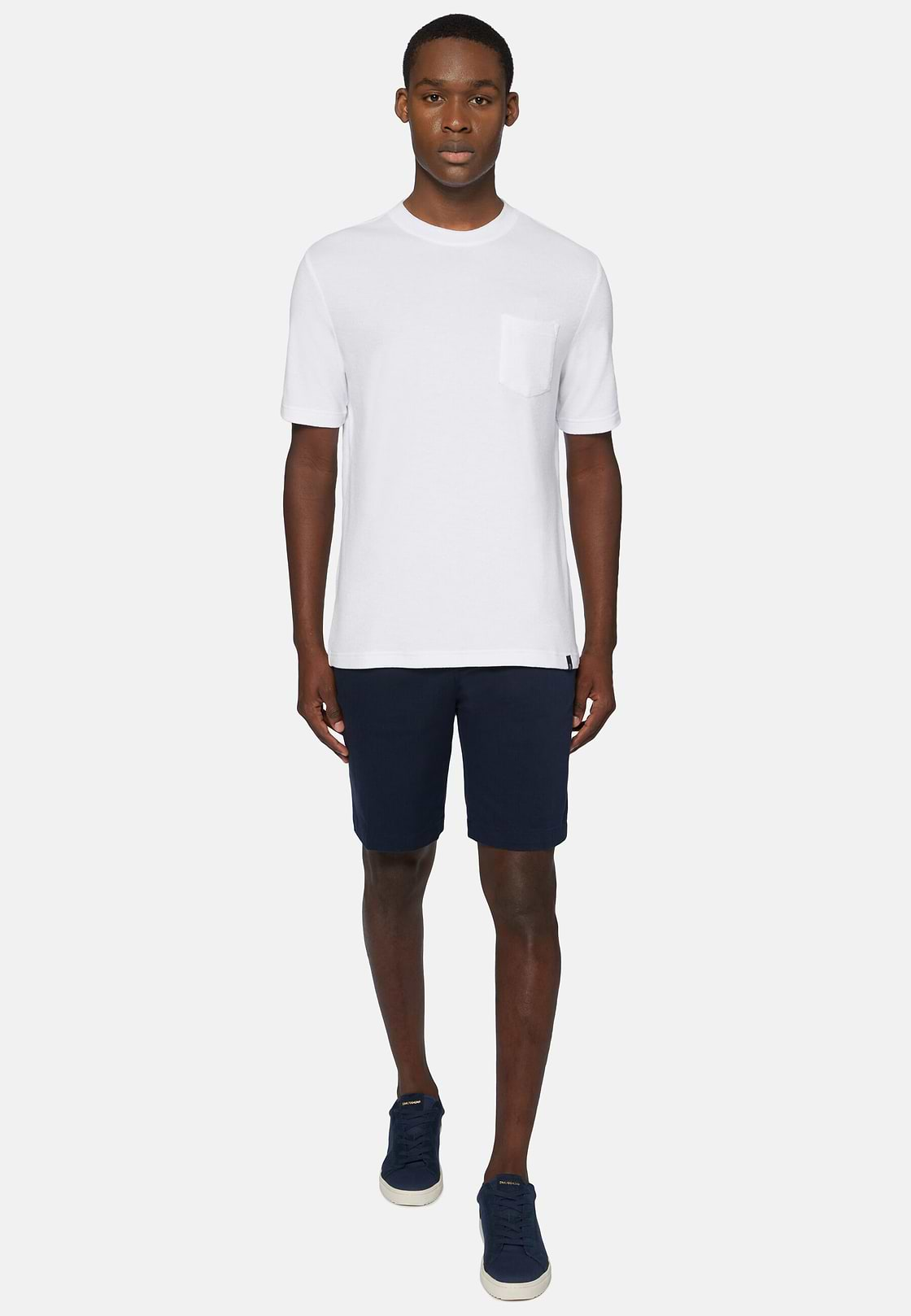 T-Shirt En Coton Nylon, Blanc, hi-res