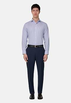 Striped Windsor Collar Shirt Regular Fit