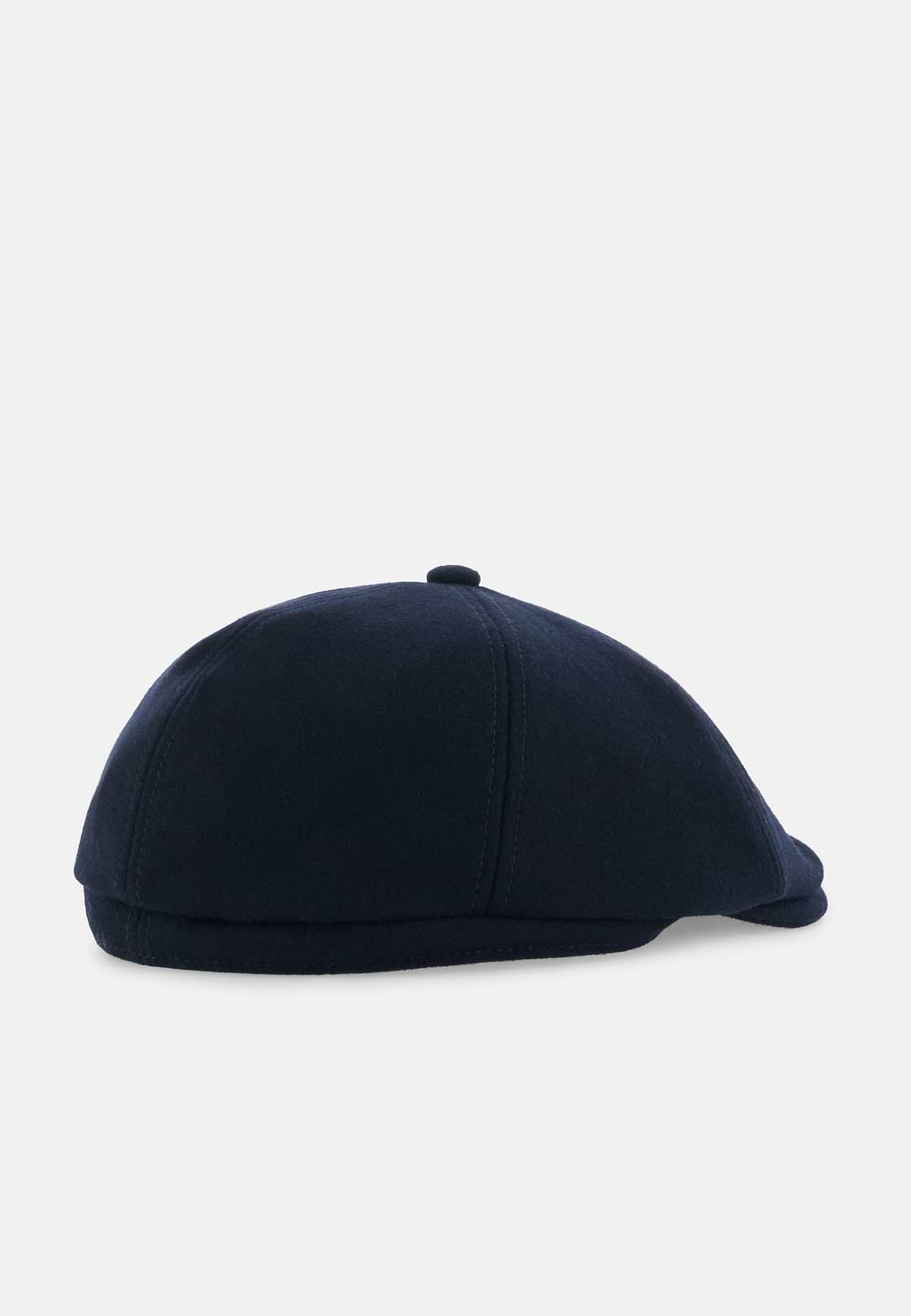 Coppola Cap in Wool Flannel Blend, Navy blue, hi-res, 3