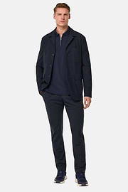 Veste B Tech En Nylon Stretch, bleu marine, hi-res