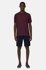 T-Shirt aus elastischer Supima-Baumwolle, Burgundy, thumb, 2