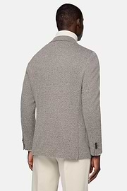 B Jersey Dove Grey Jacket In Cotton and Polyester, Taupe, hi-res