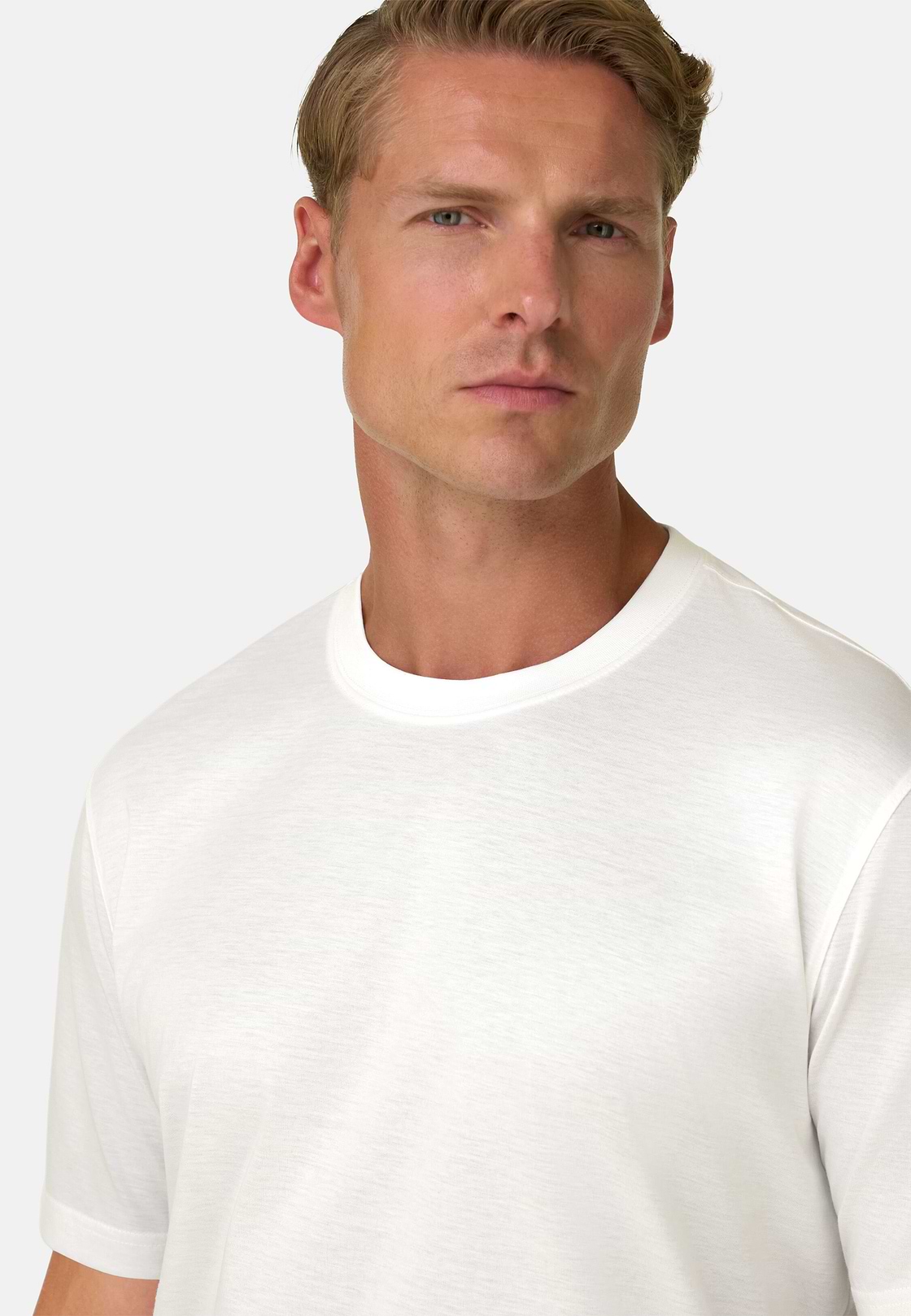 Pima Pamut Jersey Póló, White, hi-res, 3