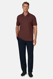 Polo aus Stretchgewebe Piqué Mischgewebe Cool Jade, Rosso, thumb, 2