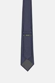 Corbata Microlunares De Seda, Azul  Marino, thumb, 3