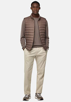 Gilet In Technical Fabric With Goose Down