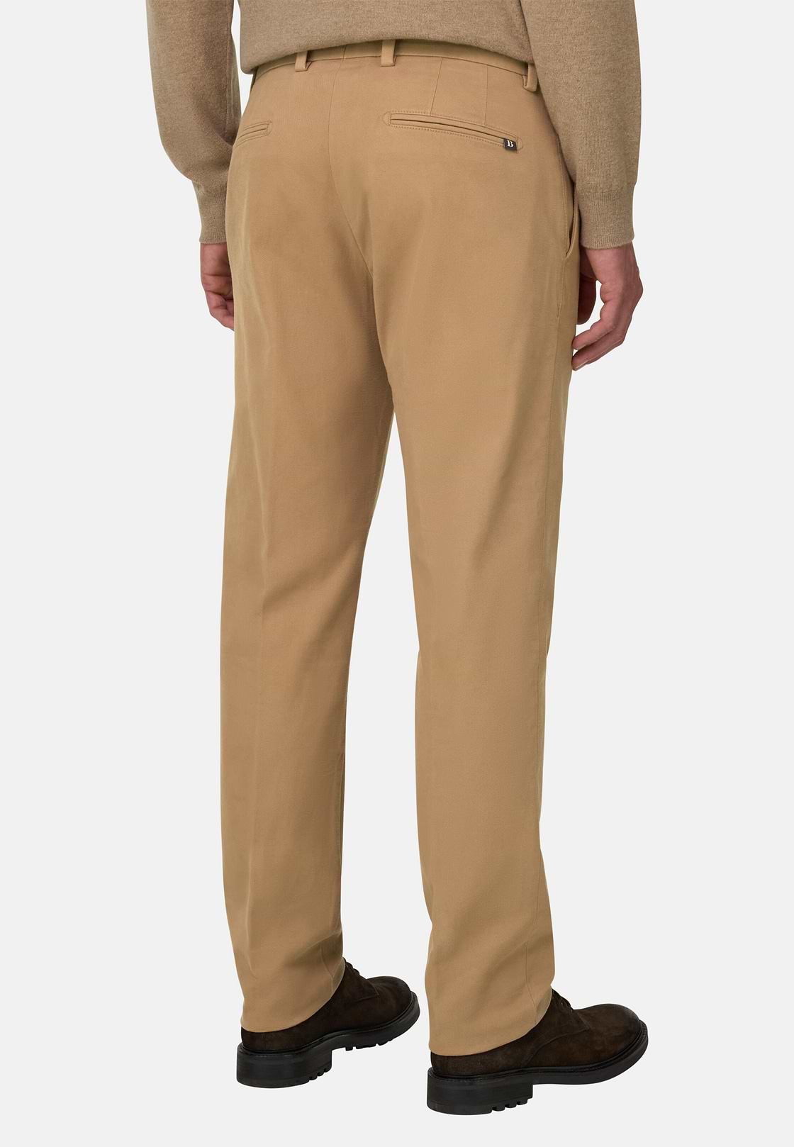 Pantalon en Coton Extensible, Biscuit, hi-res, 5