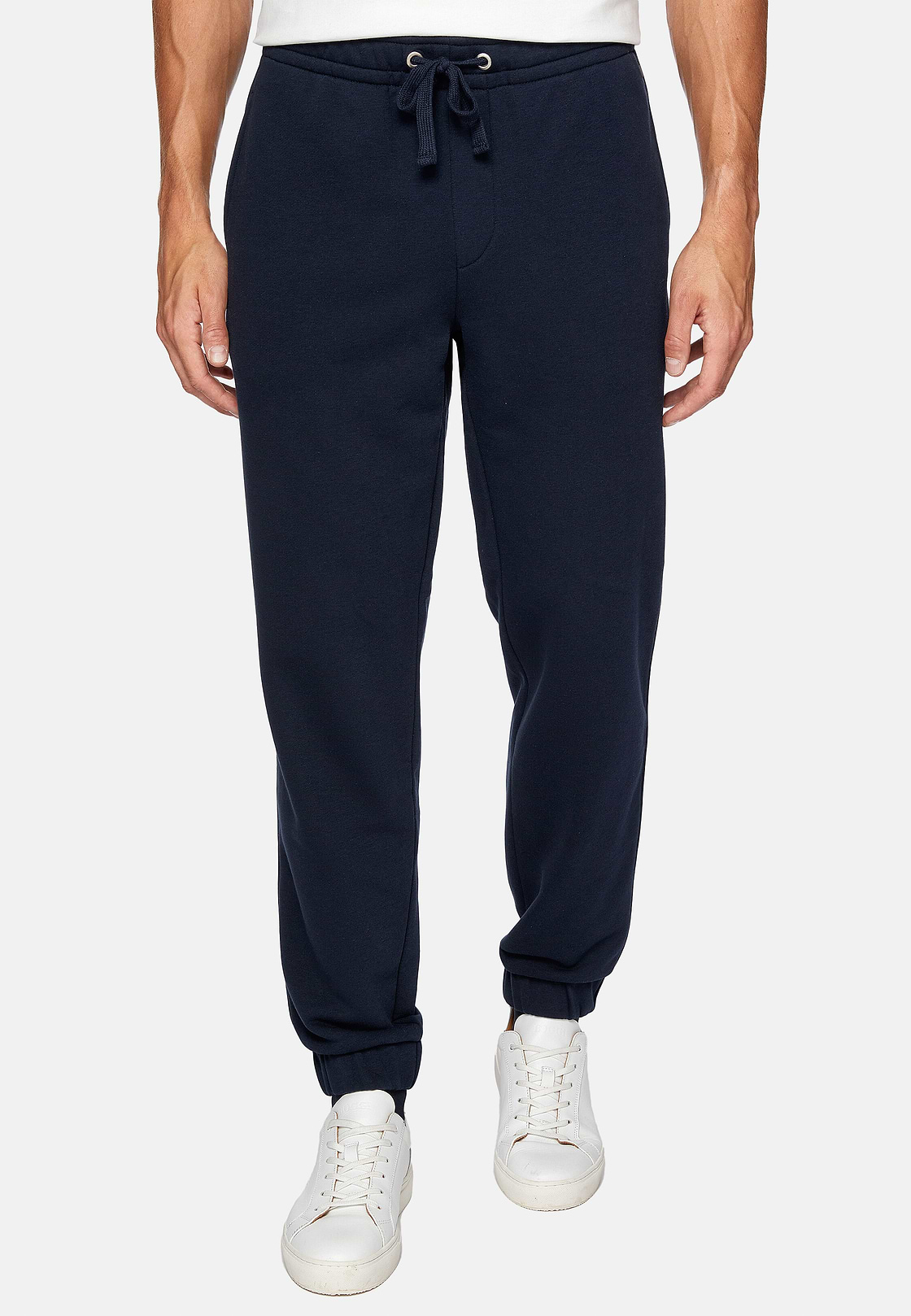 Men s Cotton Mixed Sweater Pants Boggi Milano