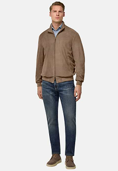 Bomber Aus Veloursleder