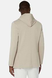 Beige Sweatjacke Madison aus Baumwollmischung, Beige, hi-res