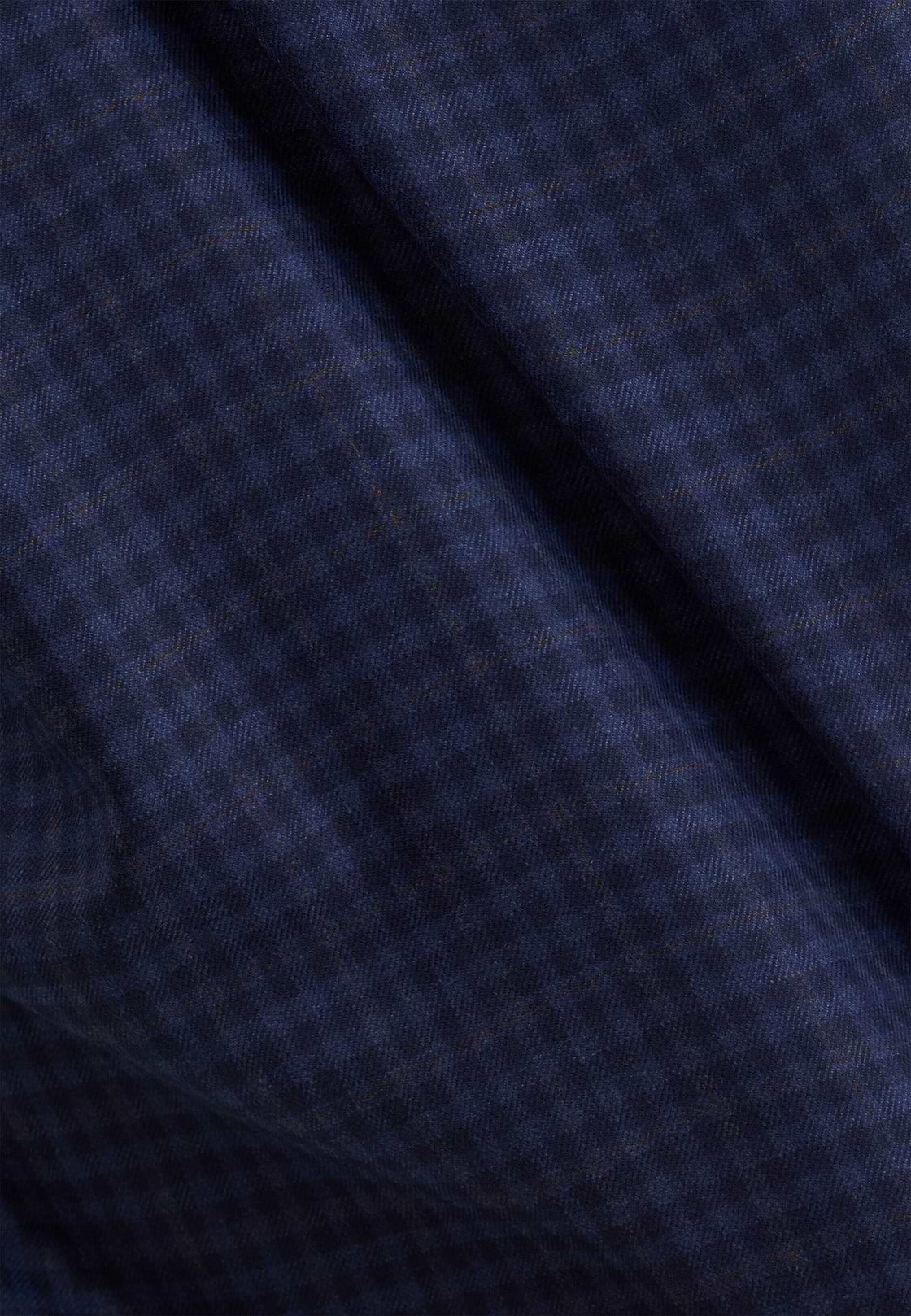 Hemdjacke aus Wolle mit Muster, Navy blau, hi-res, 5