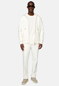 Full Zip Cotton Hooded Sweatshirt