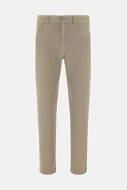 Jeans Aus Elastischem Baumwoll-Tencel, Taupe, thumb, 5
