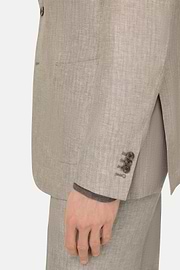 Anzug Aus Leinen, Taupe, thumb, 4