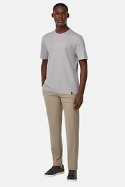 Cotton Jersey T-Shirts with Breast Pockets, Ice, hi-res