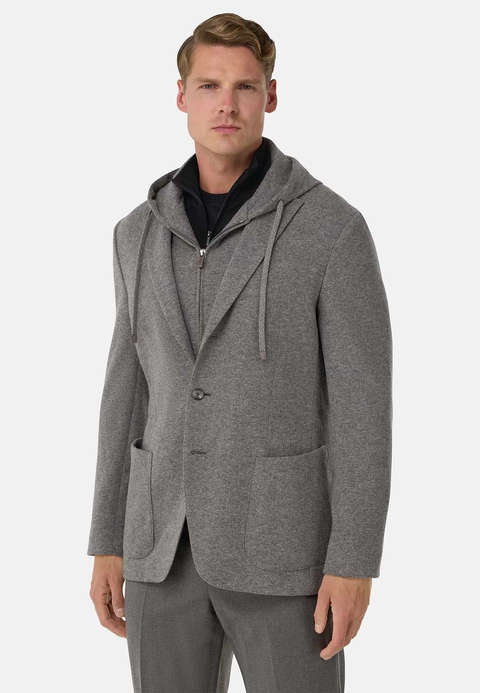 Chaqueta Sudadera Madison De Lana Y Cachemir, Gris, hi-res