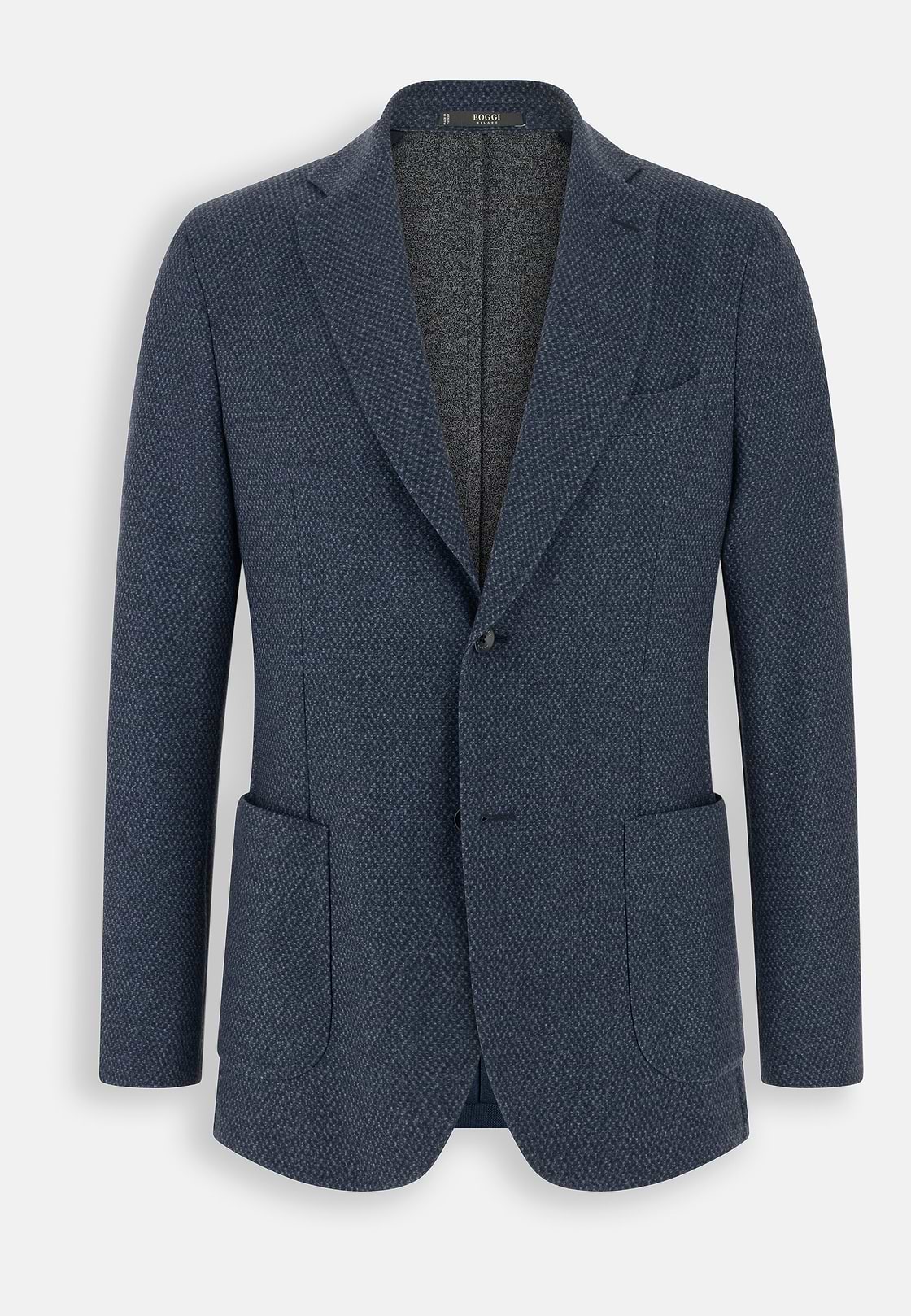 Blazer Micro Patterned Wool Blend, Navy blue, hi-res, 6