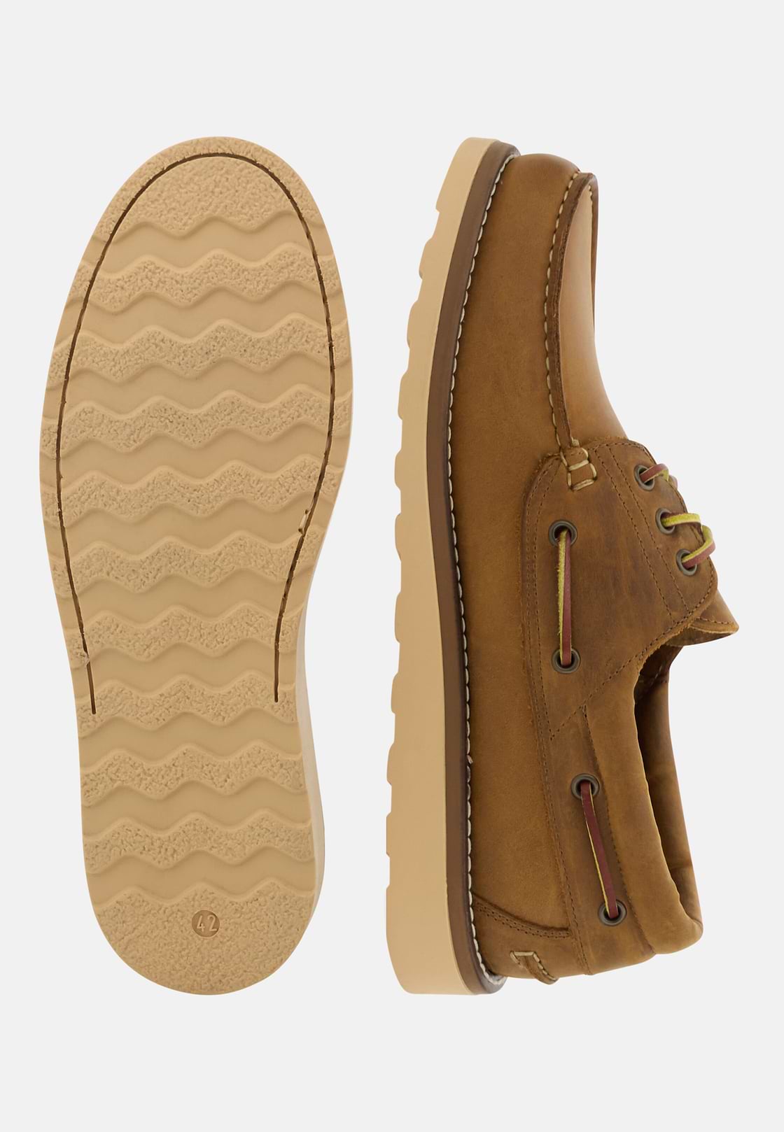 Bootschoenen van Pull-up Leer, Brown, hi-res, 4