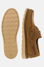 Bootschoenen van Pull-up Leer, Brown, thumb, 4