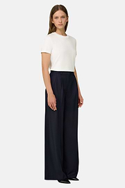 T-Shirt in Cotton Silk, White, thumb, 2