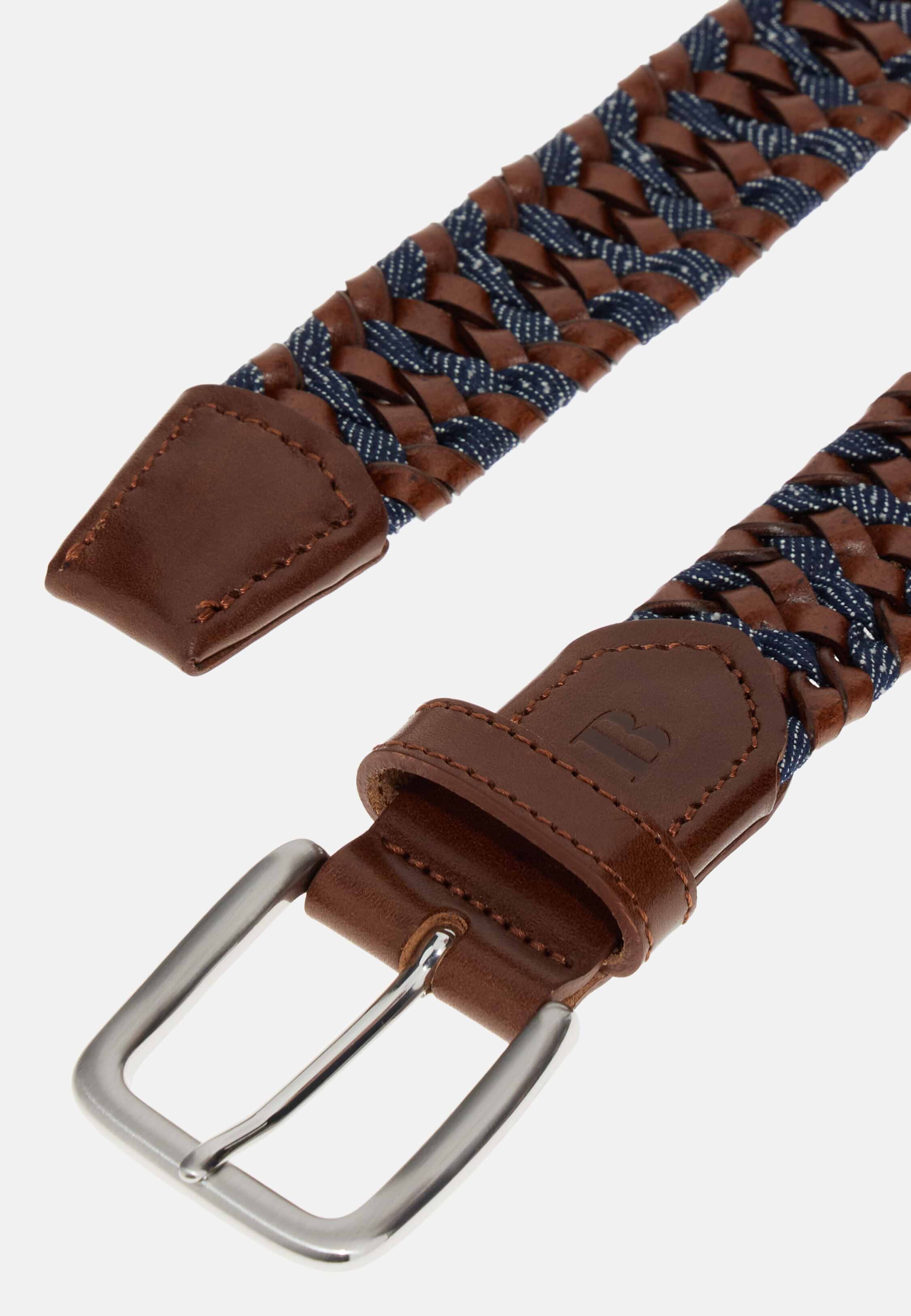 Ceinture tressée détails simili - bleu marine - Kiabi - 8.00