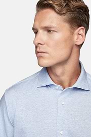 Regular Fit Cotton Jersey Polo Shirt, Light Blue, hi-res
