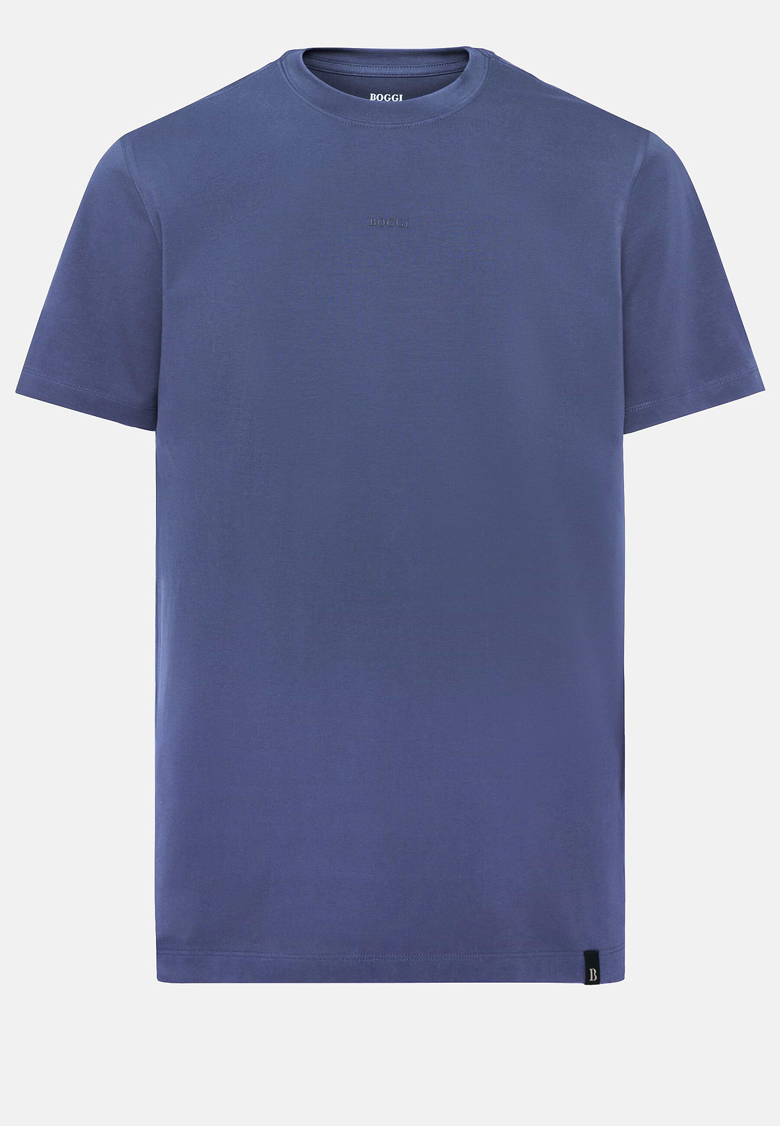 T-shirt En Coton Supima Extensible, Bleu, hi-res