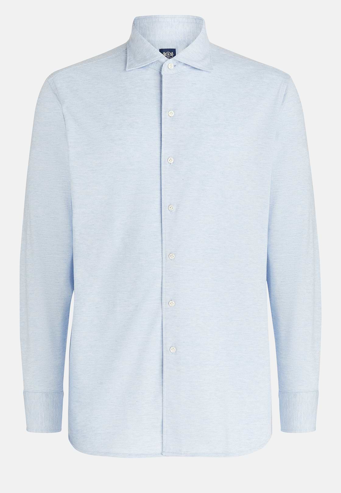 Cotton Piqué Regular Fit Polo Shirt, Light blue, hi-res