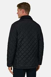 Peacoat Padded in Technical Fabric, Navy blue, thumb, 4