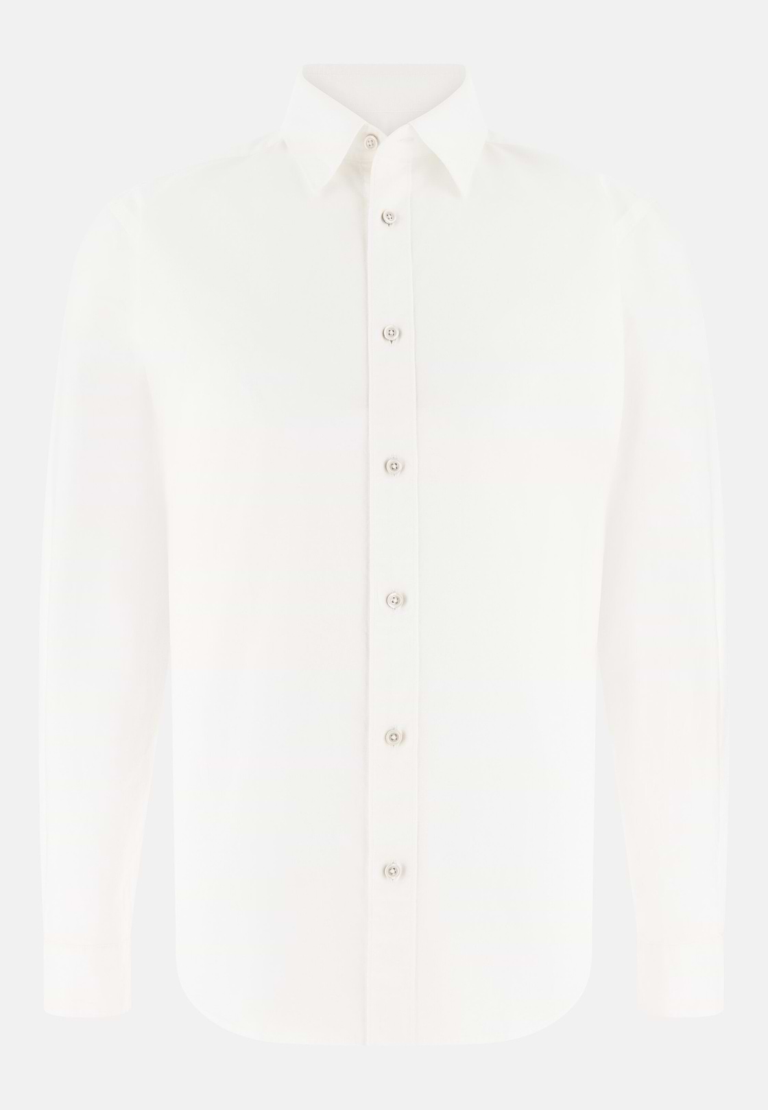 Camicia In Oxford Di Cotone Regular Fit, Bianco, hi-res, 6
