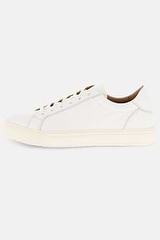 Zapatillas De Piel Blanca, Blanco, thumb, 1