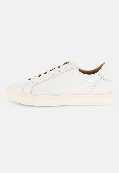 Zapatillas De Piel Blanca, Blanco, hi-res