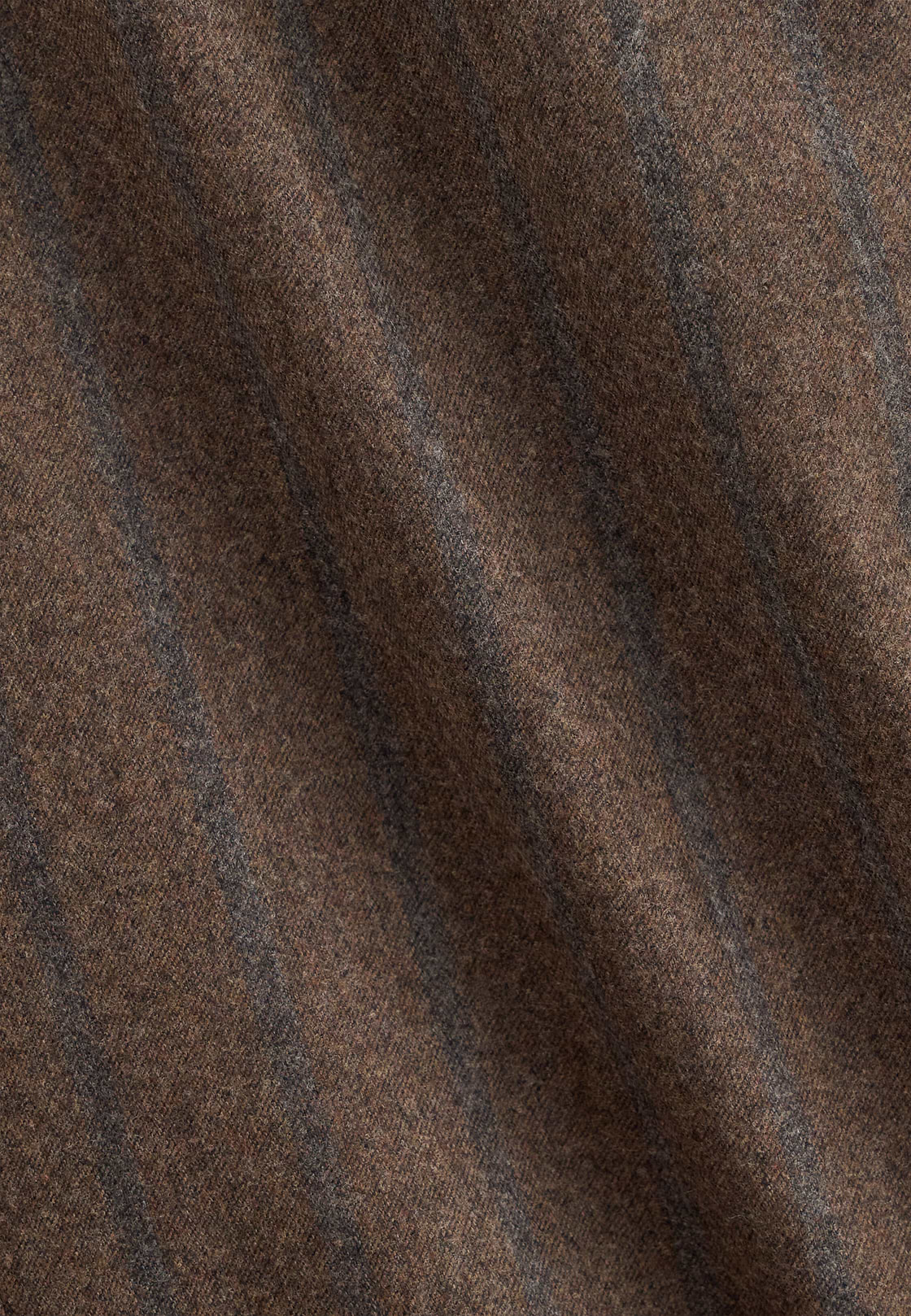 Suit Pinstripe Wool Flannel, Brown, hi-res, 6