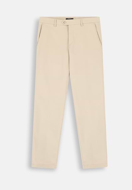 Pantalones de Algodón Tencel® Modal Elástico, BLANQUECINO, hi-res