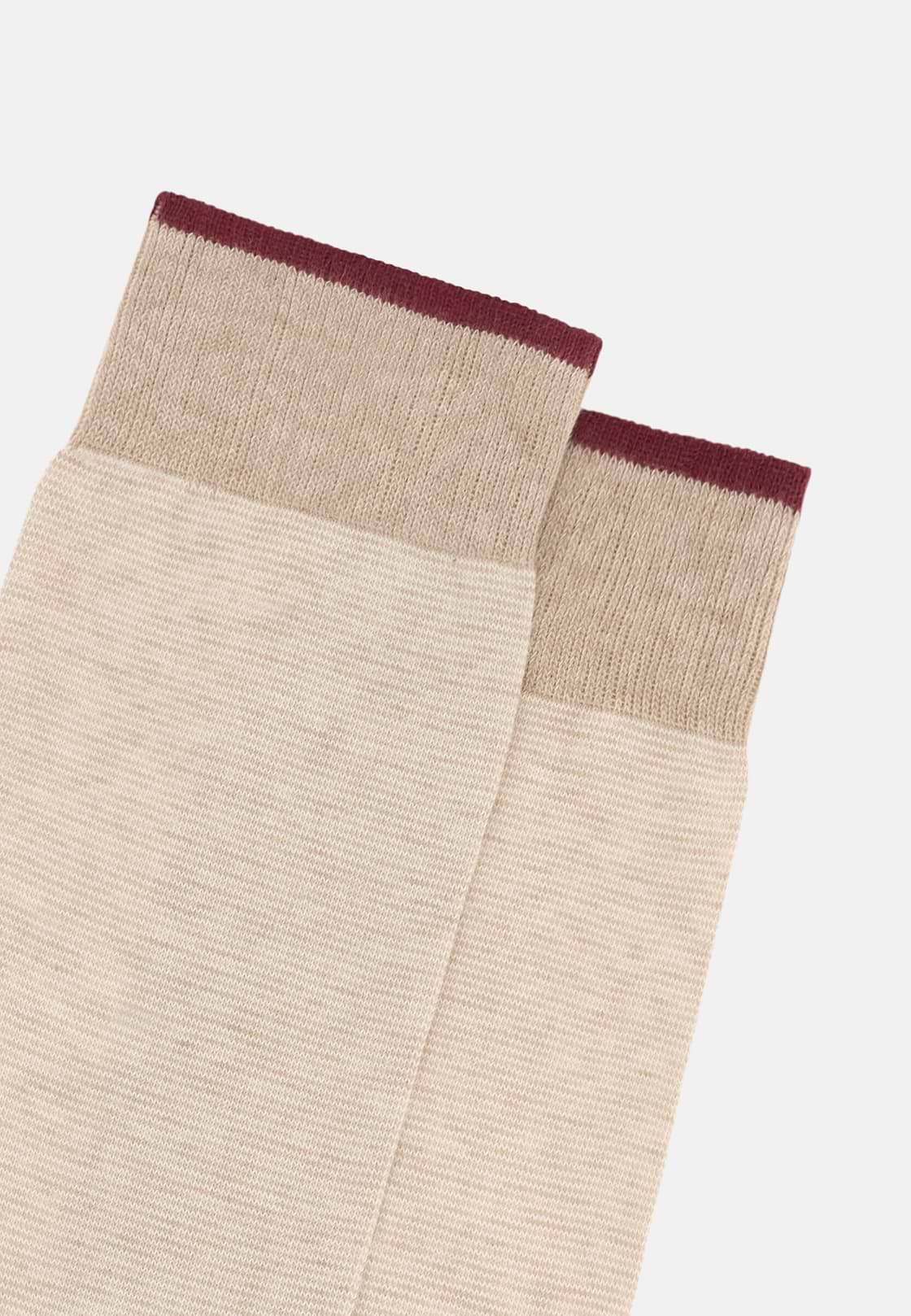 Mikrostreifen-Socken, Creme, hi-res, 3